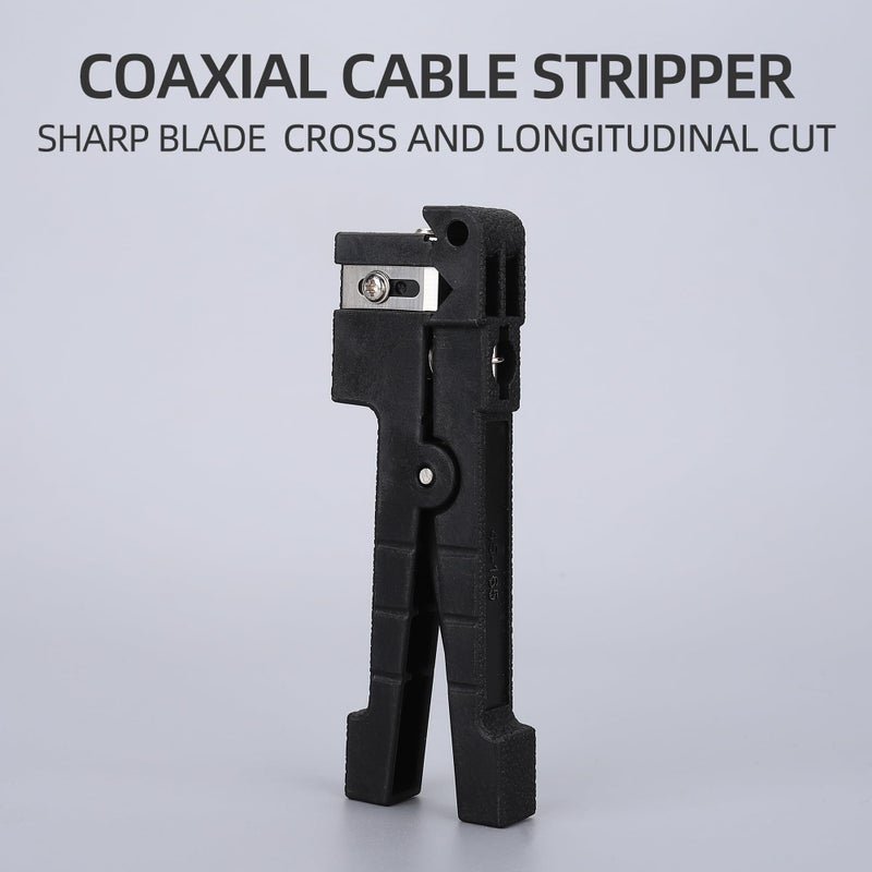 KELUSHI Fiber Optic Tool 45-165 Fiber Loose Tube Transverse Fiber Optic Buffer Tube Coaxial Cable Stripper Coax Stripping Hand Tool - Image 3